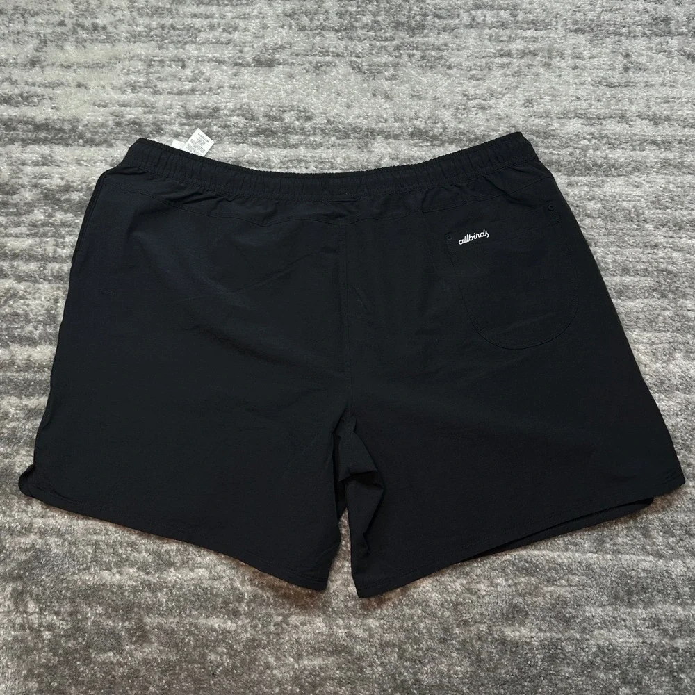Allbirds‎ Natural Run Short Men XXL Black Merino Wool Blend Drawstring Athletic